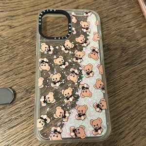 Casetify iPhone12 pro max phone case with glitter